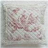 Image 1 : French Style Quilted Square Pillow Cover #1023995
