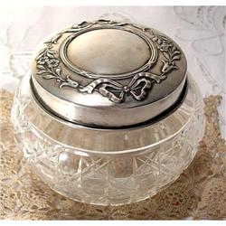 French Crystal box Silverplated #1024063