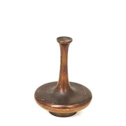 Old Japanese Bronze Long Neck Vase #1024284