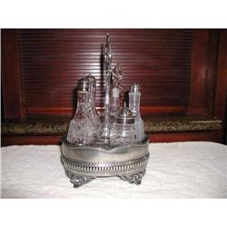 Victorian  Silverplated Cruet Set #1024588