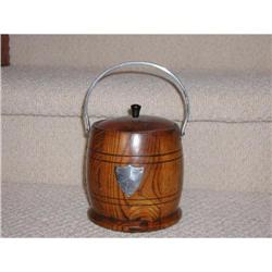English Oak Biscuit Barrel #1024642