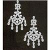2.27 carats DIAMOND CHANDELIER EARRINGS real #1024816