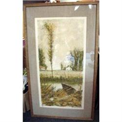 Country Scene Limited Edition Pen and Ink #999227