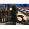 Image 2 : GROUP OF ARTIFICIAL PRELIT CHRISTMAS TREE (APPROX 5' TALL) IN BARREL (MSRP $199.99) & 4 PRELIT