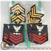 Image 1 : 4 PAIRS OF ARMY AND NAVY UNIFORM BADGES