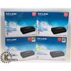 Image 1 : LOT OF 4 TPLINK ADSL2+ MODEM ROUTER