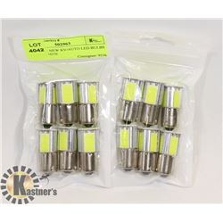 LOT OF 12 NEW RV/AUTO LED BULBS - COOL WHITE