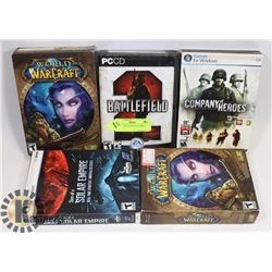 LOT OF 5 PC COMPUTER GAMES