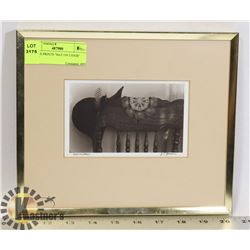 SIGNED PRINTS "HAT ON CHAIR" 10"X8"