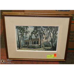 ART PRINT - BRICK HOUSE/LANDSCAPE- BY ARTIST