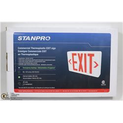 THERMOPLASTIC EXIT SIGN WITH 90 MIN EMERGENCY