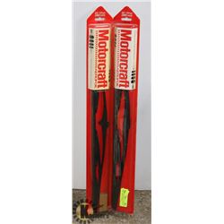 LOT OF 2 MOTORCRAFT AEROFOIL 20" WINDSHIELD WIPERS