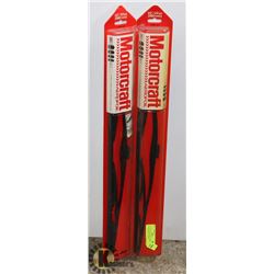 LOT OF 2 MOTORCRAFT AEROFOIL 20" WINDSHIELD WIPERS
