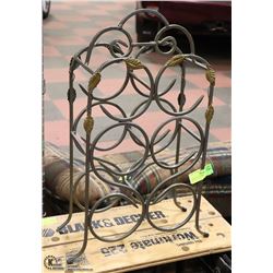 WINE BOTTLE STAND, 6 BOTTLE, METAL, 22"(H)