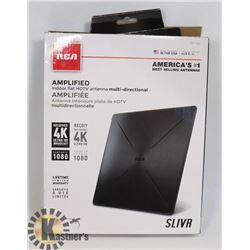 RCA  SLIVR AMPLIFIED INDOOR HDTV ANTENNA( AS - IS)