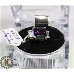 NEW" STERLING 925/ SILVER RING SIZE 7" CUBIC