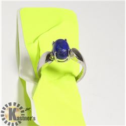 NATURAL LAPIS LAZULI WOMEN RING ADJUSTABLE SIZE