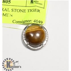 PENDANTS NATURAL STONE TIGER EYE RING FOR WOMEN