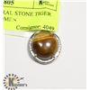 Image 1 : PENDANTS NATURAL STONE TIGER EYE RING FOR WOMEN