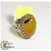 Image 1 : NATURAL AGATE & SILVER  SPECIAL DESIGN YELLOW