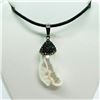 Image 2 : PEARL AND BEAD PENDANT WITH CORD (9.3G) NECKLACE