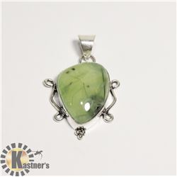 #220-PREHNITE PENDANT