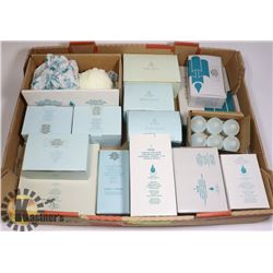 LARGE FLAT OF ASSORTED PARTYLITE CANDLES AND