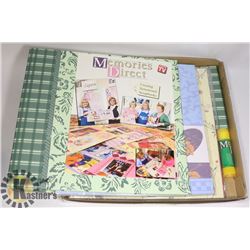 FLAT OF SCRAPBOOKING SUPPLIES