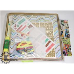 FLAT OF SCRAPBOOKING SUPPLIES