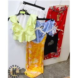 6 PCS NEW SIZE SM CLOTHES-1 SARONG,4 TOPS