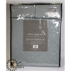 NEW URBAN HOME 3PC QUEEN SIZE QUILT SET