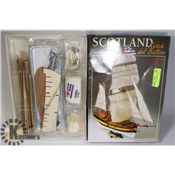 SCOTLAND COREL WOOD MODEL SHIP