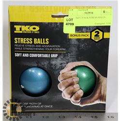 NEW TKO 2 PACK STRESS BALLS