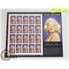 Image 1 : MARILYN MONROE UNCUT SHEET U.S POSTAGE STAMPS