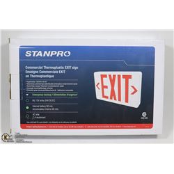THERMOPLASTIC EXIT SIGN WITH 90 MIN EMERGENCY