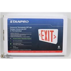 THERMOPLASTIC EXIT SIGN WITH 90 MIN EMERGENCY