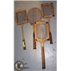 Image 1 : LOT OF 1920'S BADMINTON RACQUETS AND