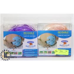 LOT OF 2 COMFORT HEAT PAD, REUSABLE