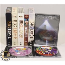 LOT OF OVER 30 DVDS INCLUDING SEASON SETS OF SIMPS