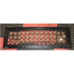 HAND CRAFTED INDIAN WOODEN ART PIECE WITH TAG