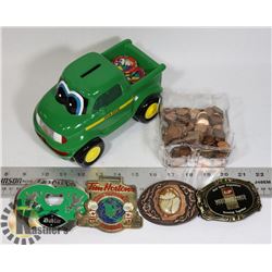 VINTAGE 1999 JOHN DEERE PIGGY BANK