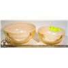 Image 1 : TWO FIRE KING LUSTERWARE MIXING BOWLS