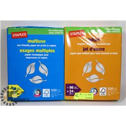 TWO 500 SHEET PACKS OF PAPER