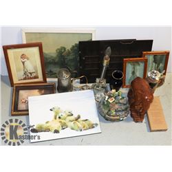 BOX OF MISCELLANEOUS ESTATE ITEMS