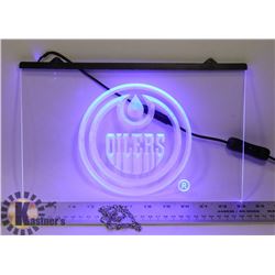 NEW OILERS BAR LIGHT UP SIGN NHL