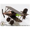 Image 1 : COPPER WW1 STYLE AIRPLANE DECORE