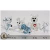 Image 1 : 6 X CRYSTAL AND GLASS ANIMAL FIGURES