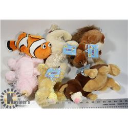 LOT OF 6 WEBKINZ "ADOPT A PET" COLLECTIBLE PLUSH