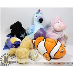 LOT OF 6 WEBKINZ "ADOPT A PET" COLLECTIBLE PLUSH