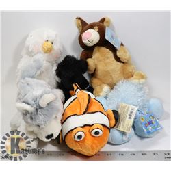 LOT OF 6 WEBKINZ "ADOPT A PET" COLLECTIBLE PLUSH